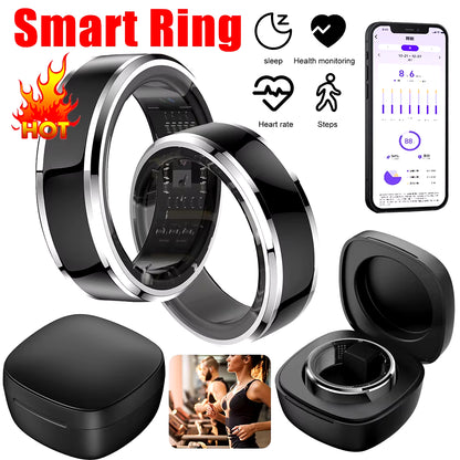 M1 Smart Ring 2024 Health Detection Heart Rate Blood Oxygen Sleep Recording Sports Tracker 5ATM IP68 Waterproof for IOS Android